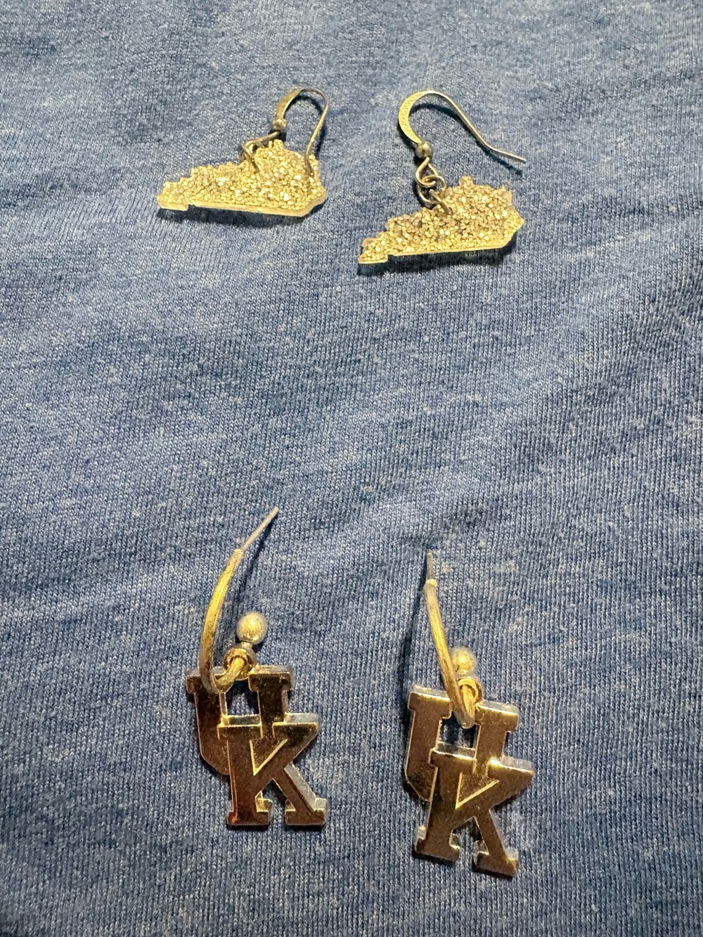 Silver Glitter Kentucky Earrings and Sterling Silver UK Earrings